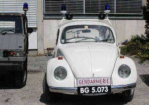 VW Käfer der Gendarmerie in Kärnten, Österreich
