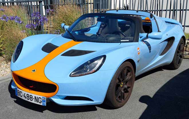 Lotus Elise S 3 Gulf-Lackierung